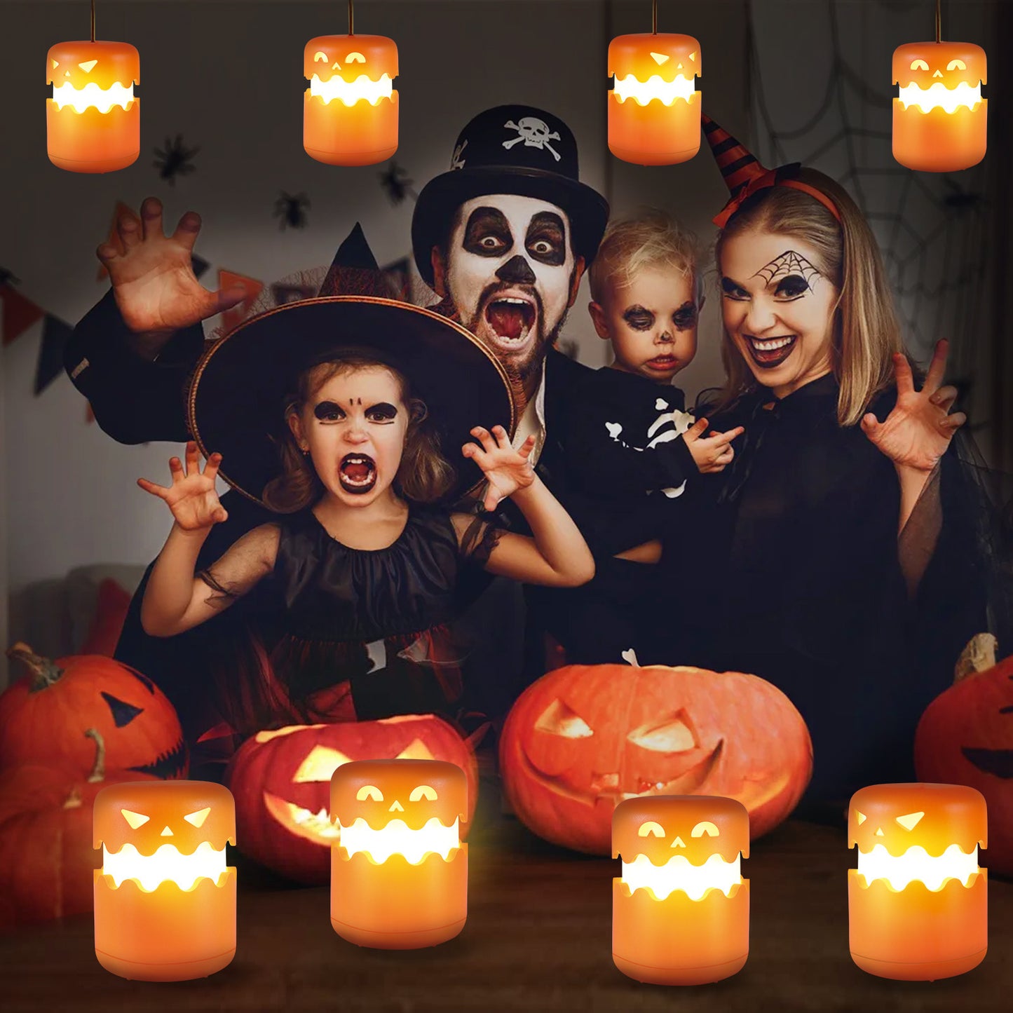 Halloween pumpa lysande