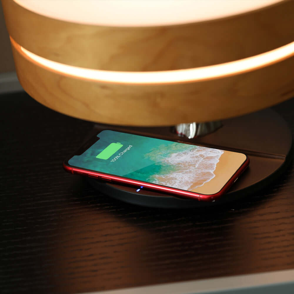 Exklusiv Smart LED Bordslampa med BT & Trådlös Laddning