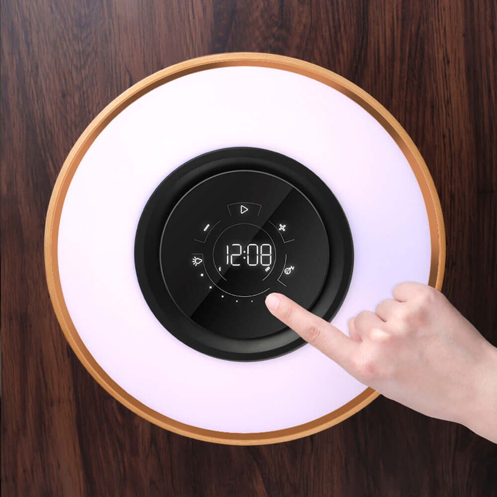 Exklusiv Smart LED Bordslampa med BT & Trådlös Laddning