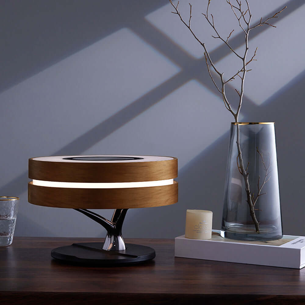 Exklusiv Smart LED Bordslampa med BT & Trådlös Laddning