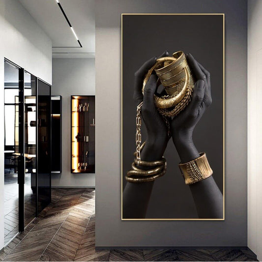 Wall Painting African Woman